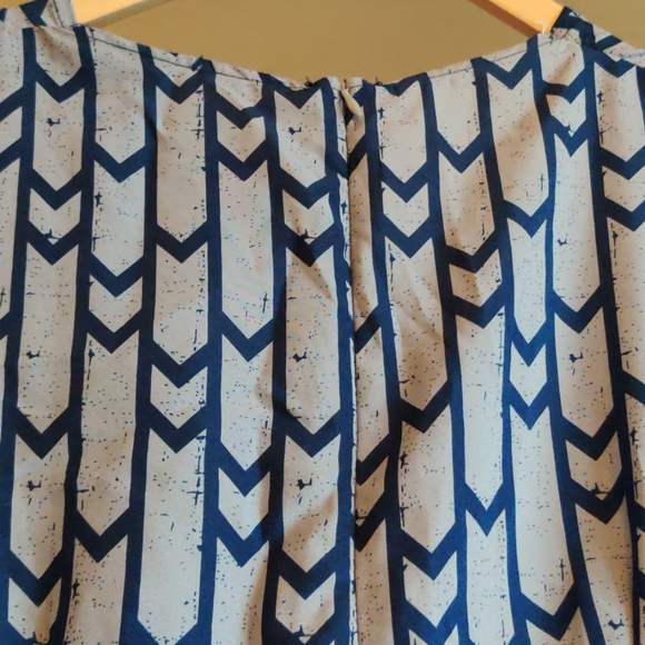 Unique chevron shift dress - size 8/10 - Picture 4 of 6